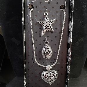 Grace Adele Tendril Pendant 3-Pack Necklace